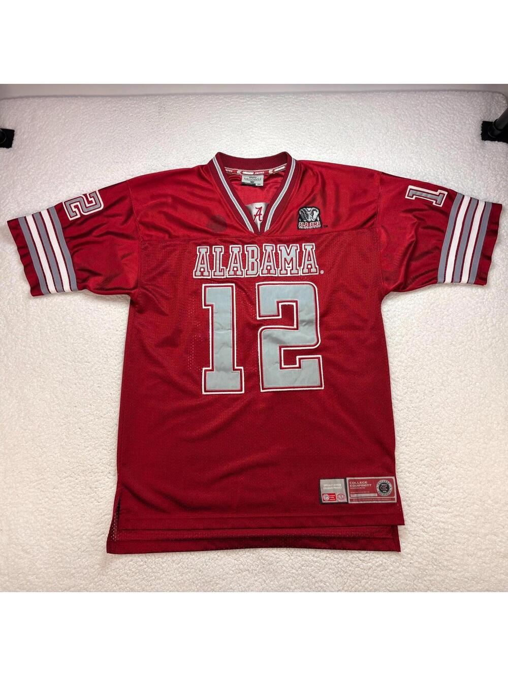 Vintage Alabama Crimson Tide Jersey Men's M Colosseum Athletics #12 Red SEC NCAA